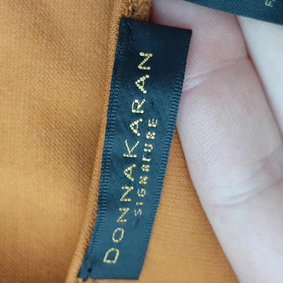 Donna Karan mustard orange blouse size small - Picture 6 of 7